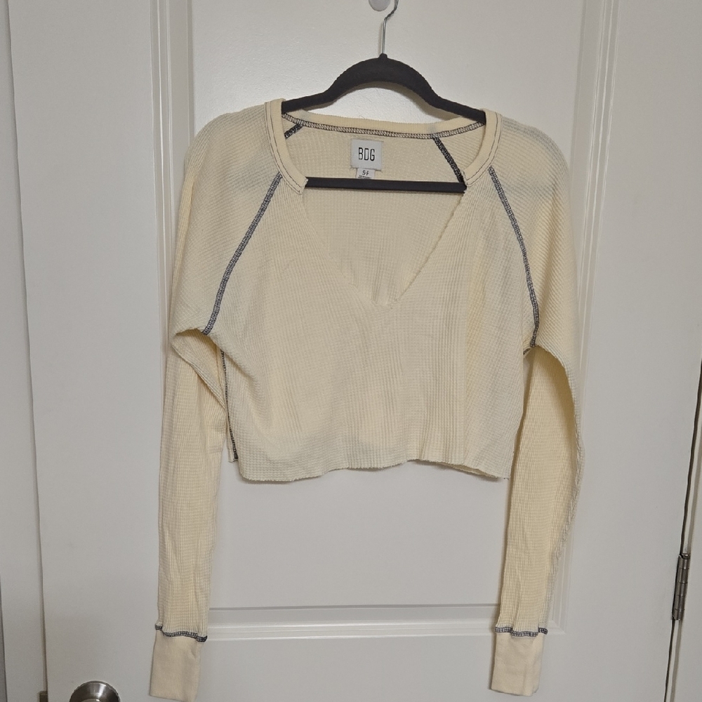 BCG Cream Long Sleeve Women's Top